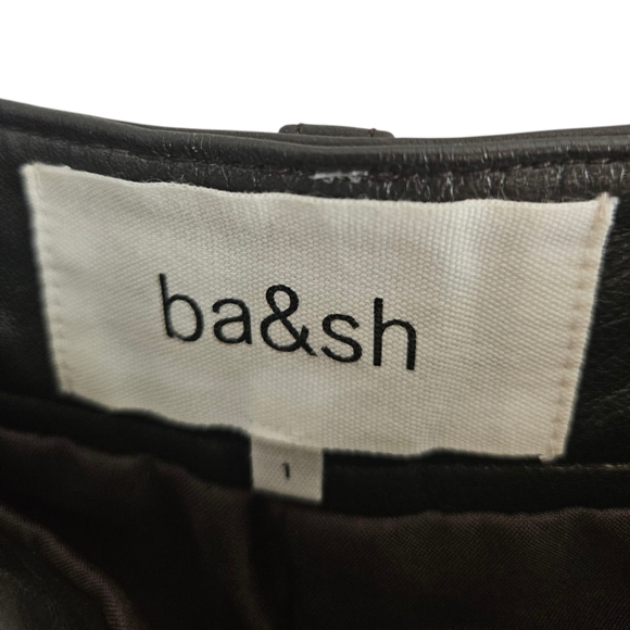 ba&sh Leandro Lamb Leather Shorts - Picture 12 of 13